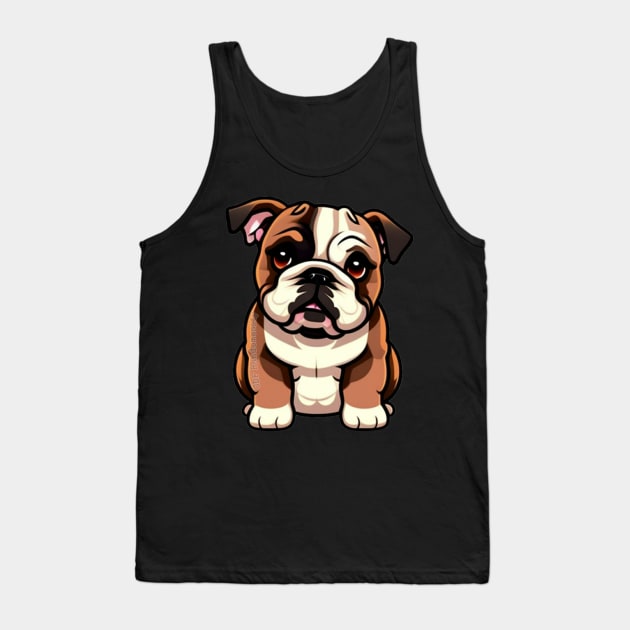 Bulldog Tank Top by CDFRandomosity